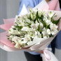 15 белых альстромерий
